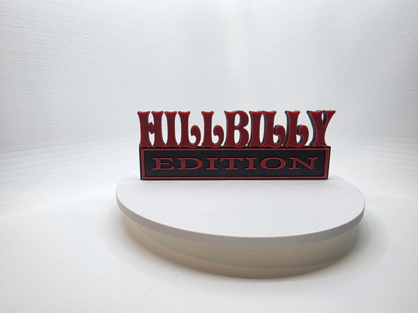 3D Printed Toolbox Magnet – Hillbilly Edition Red Black Garage Decor