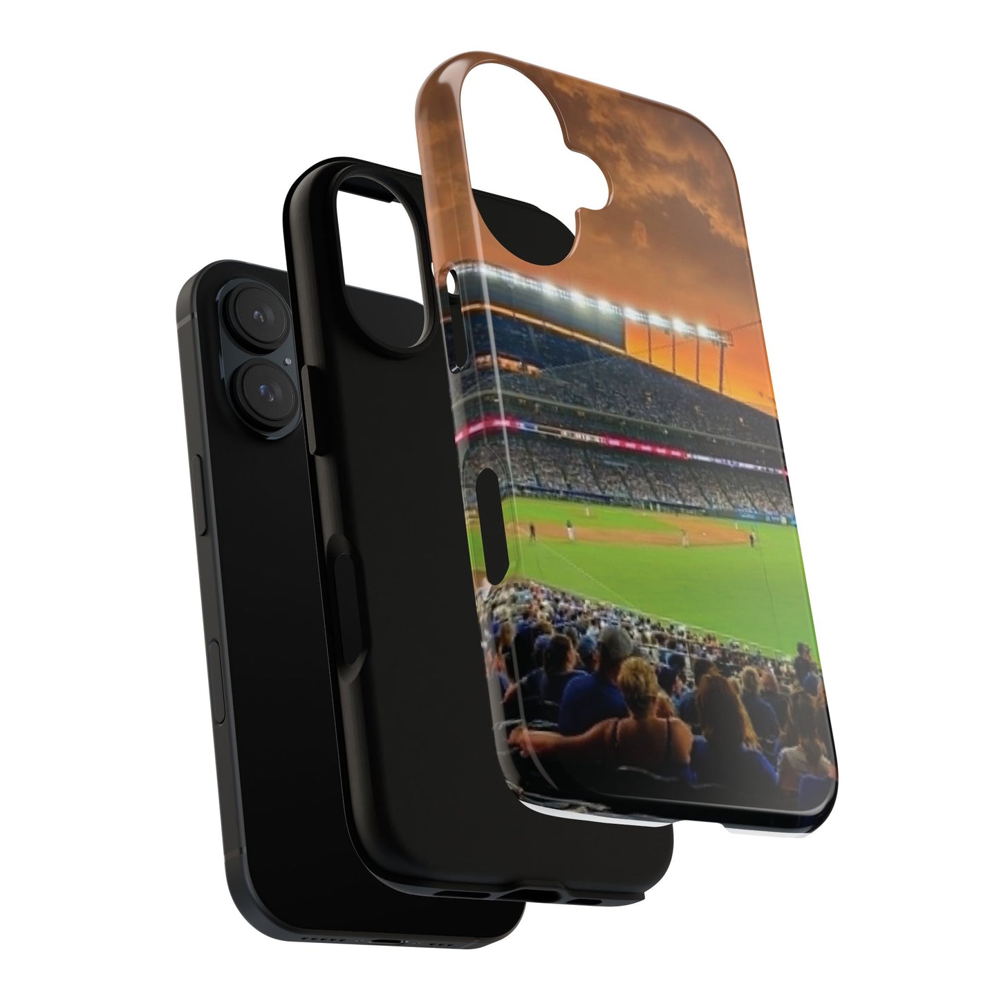 Baseball Stadium Tough Phone Case — Sunset Game Night Protective Cover
