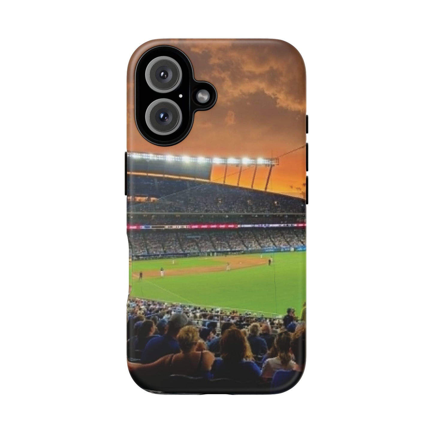 Baseball Stadium Tough Phone Case — Sunset Game Night Protective Cover