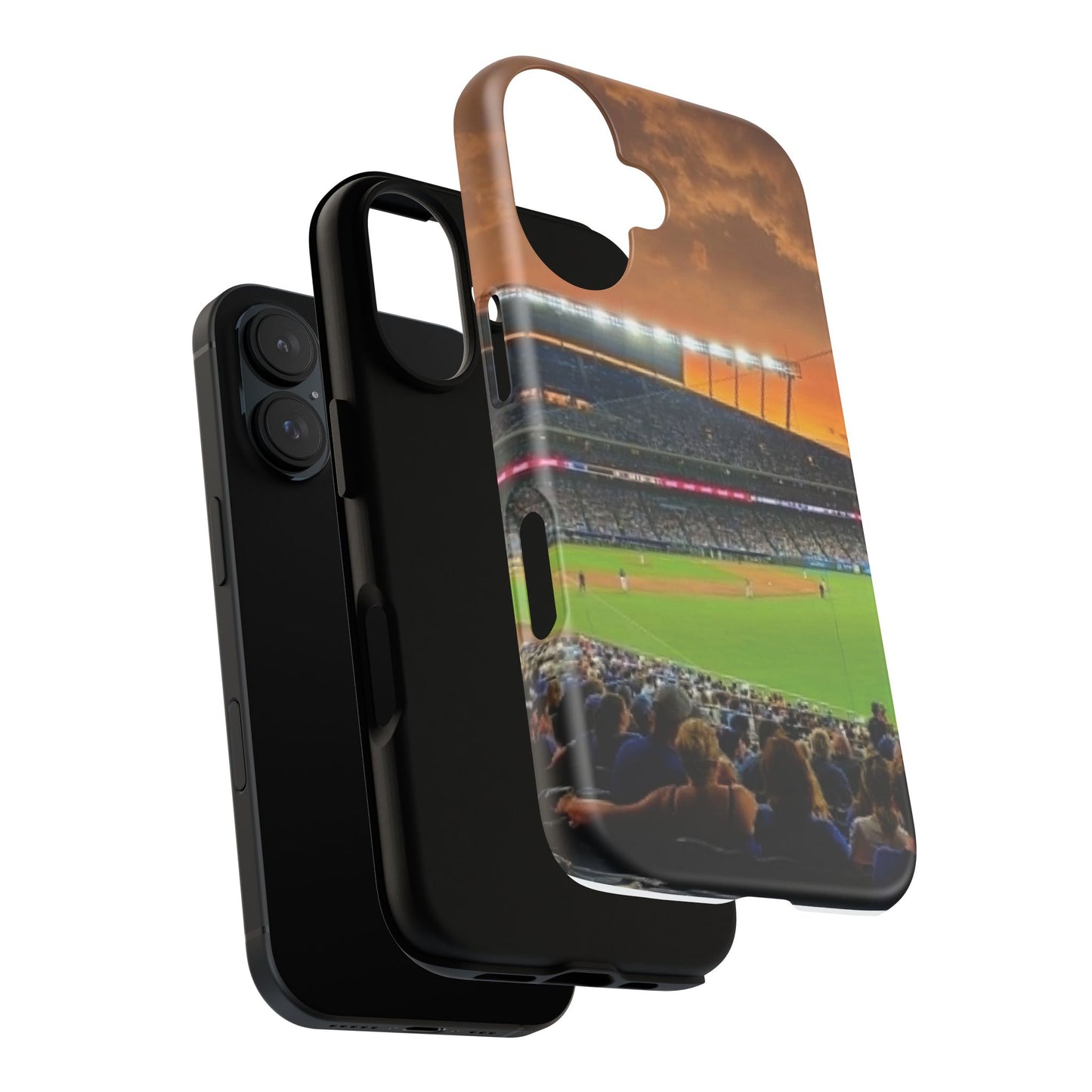 Baseball Stadium Tough Phone Case — Sunset Game Night Protective Cover