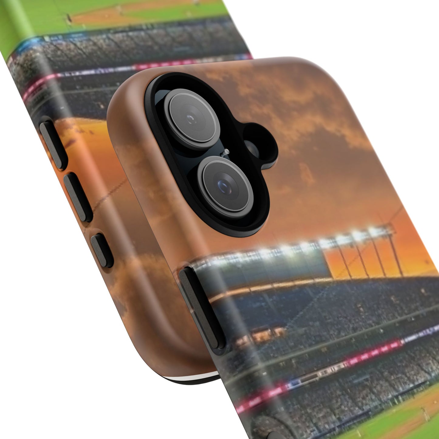 Baseball Stadium Tough Phone Case — Sunset Game Night Protective Cover