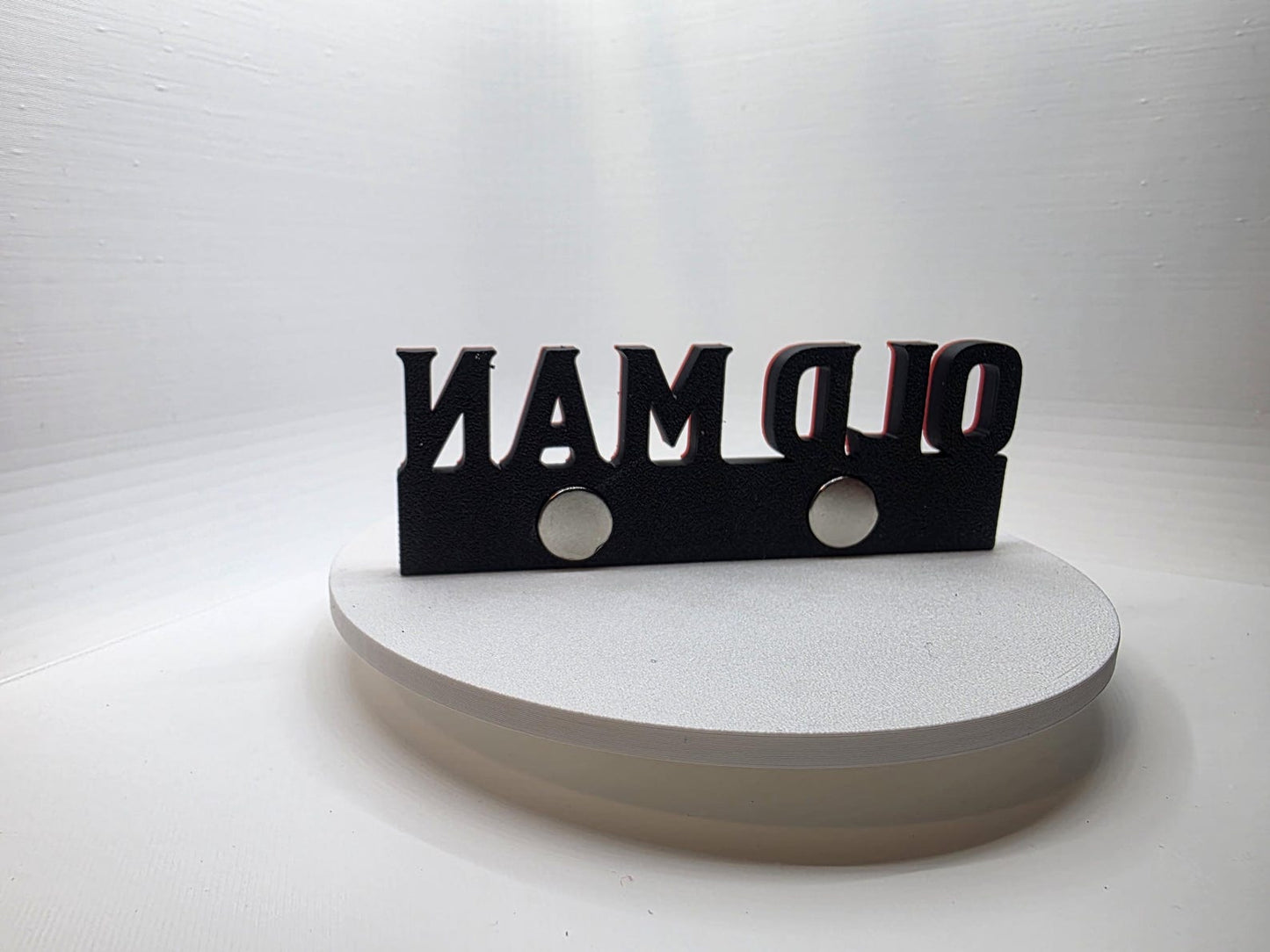 OLD MAN EDITION 3D Printed Toolbox Magnet – Red Black Garage Decor (100mmx35mm)
