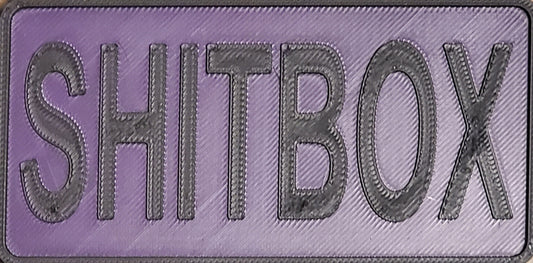 Bumper Sticker — “SHITBOX” Retro Decal for Cars, Vans & Trucks